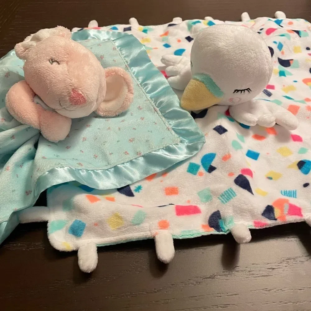 Carters Satin Mouse Lovey Oh Joy Swan Lovey
